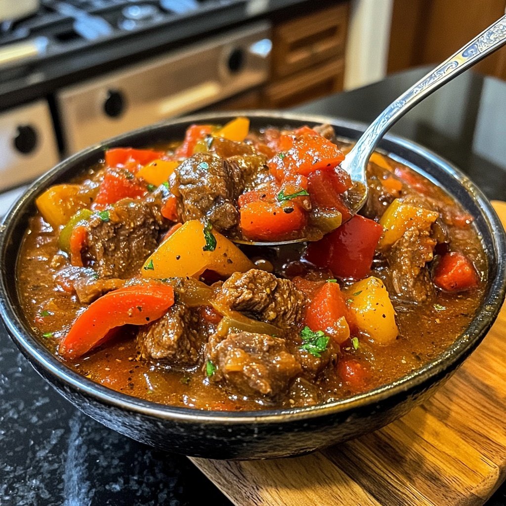 Jamaican Beef Stew With Rice