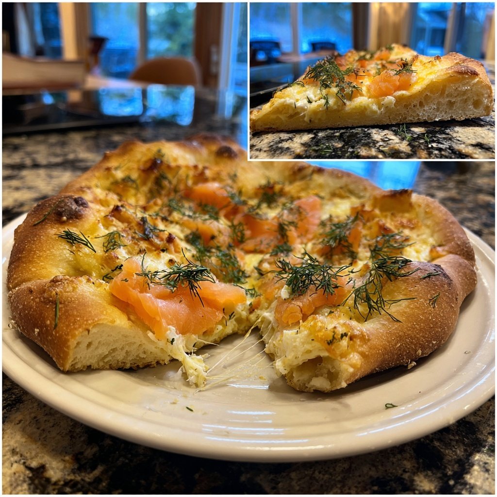 Pizza with Smoked Salmon and Dill