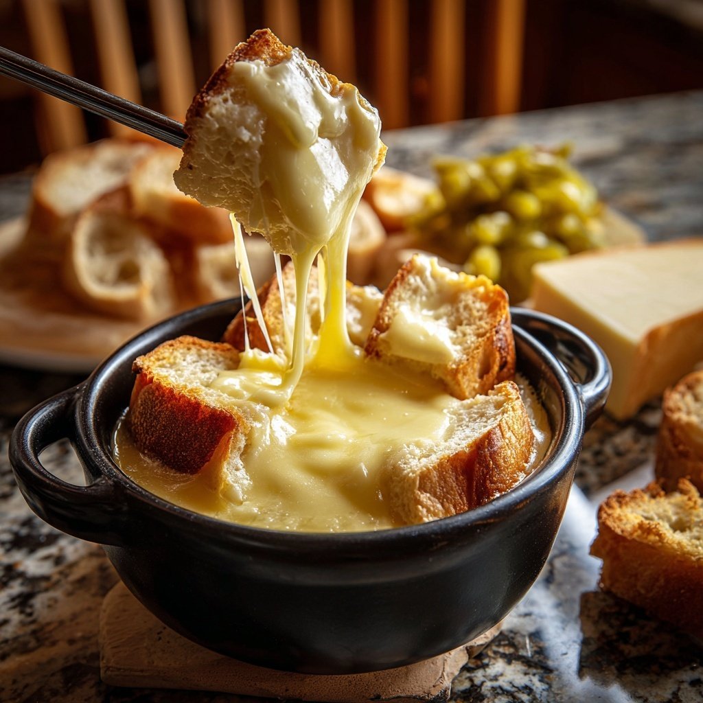 Fondue with Raclette Cheese