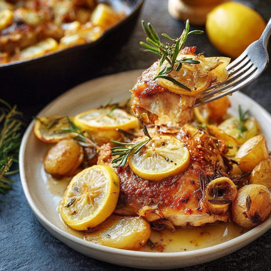 One Pan Lemon Chicken And Potatoes