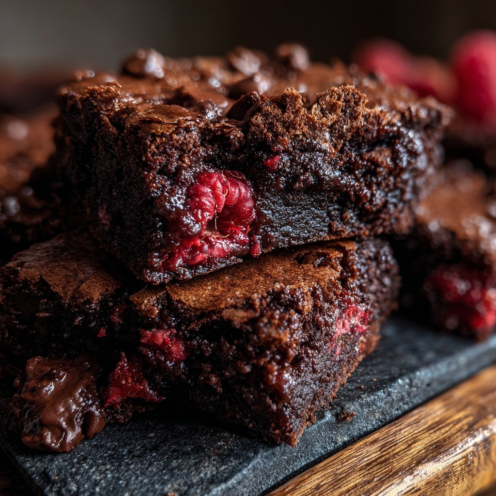 Chocolate Raspberry Brownies