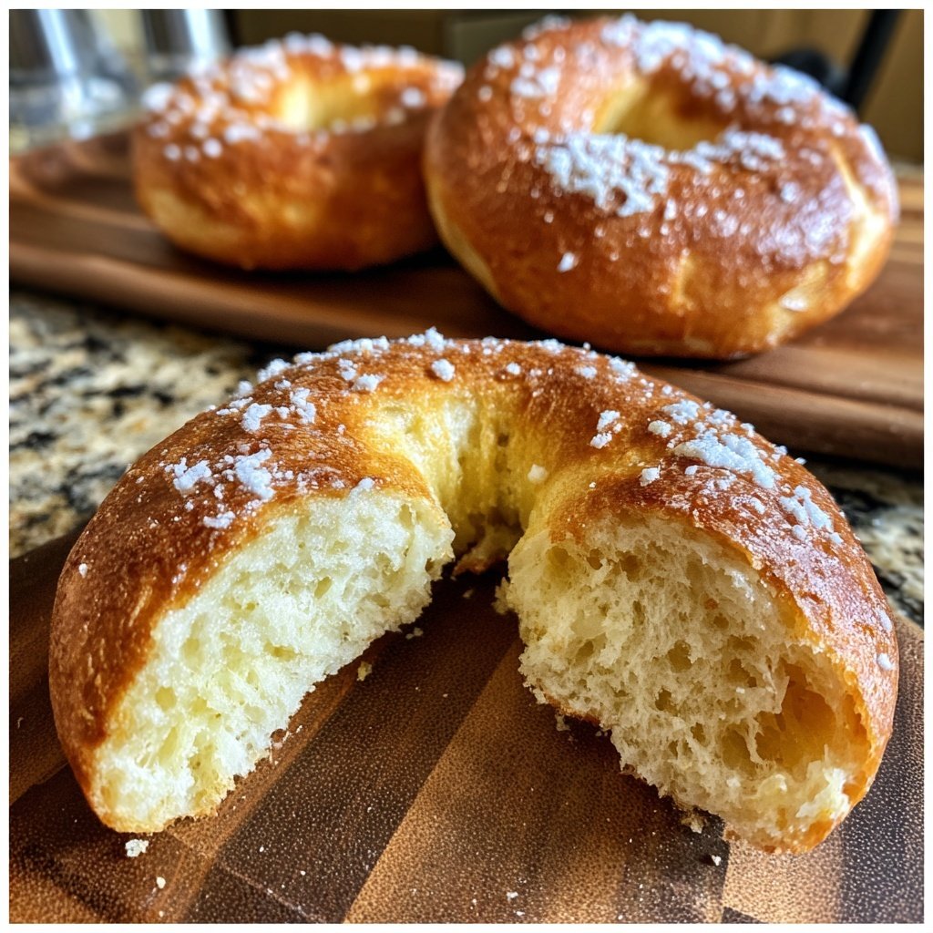 Oven Yogurt Bagels With Flour