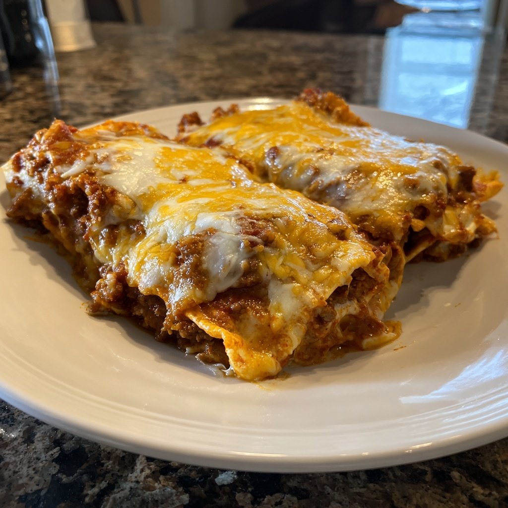 Ground Beef Enchilada Bake